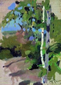 Birkenbäume sonnigen Tag Ilya Repin Ölgemälde